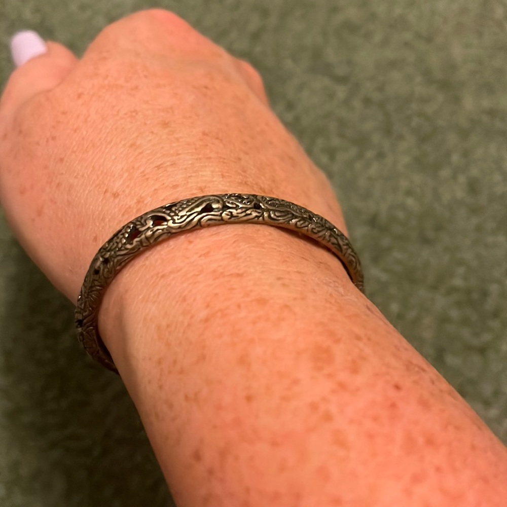 Silver western style cuff